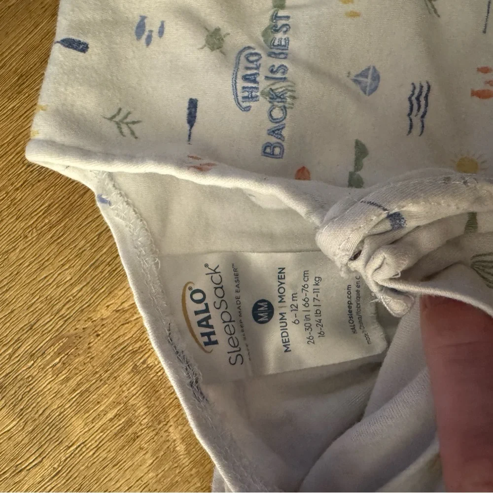 Halo® Sleepsack® Wearable Blanket, 100% Cotton, Lakeside - Picture 3 of 5
